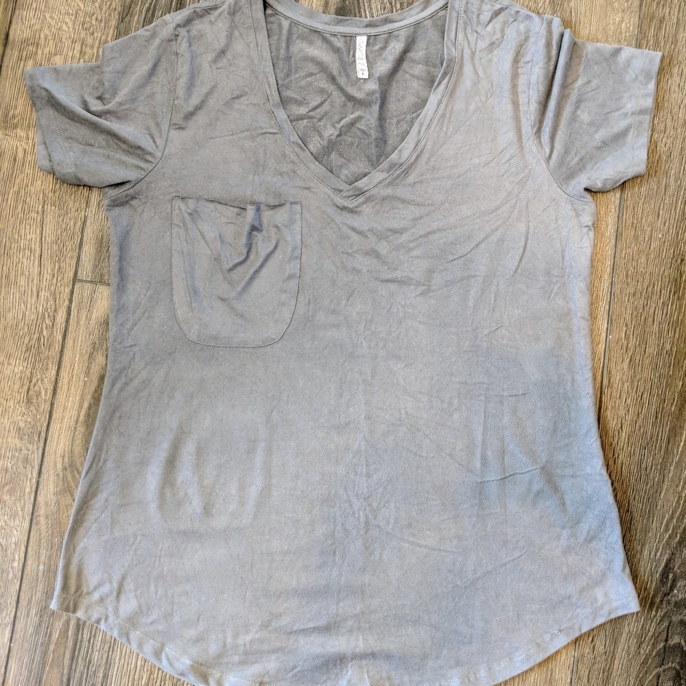 Suede Like Boyfriend Top